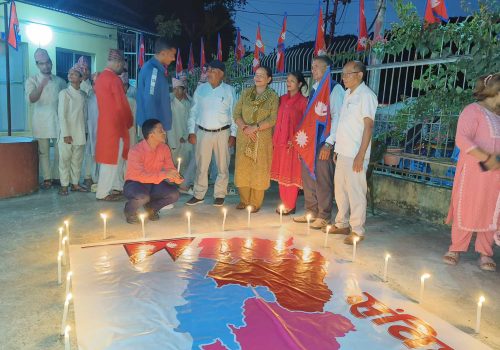 संविधान दिवसको अबसरमा गजुरी गाउँपालिका प्राङ्गणमा दिप प्रज्वलन {फोटोफिचर}