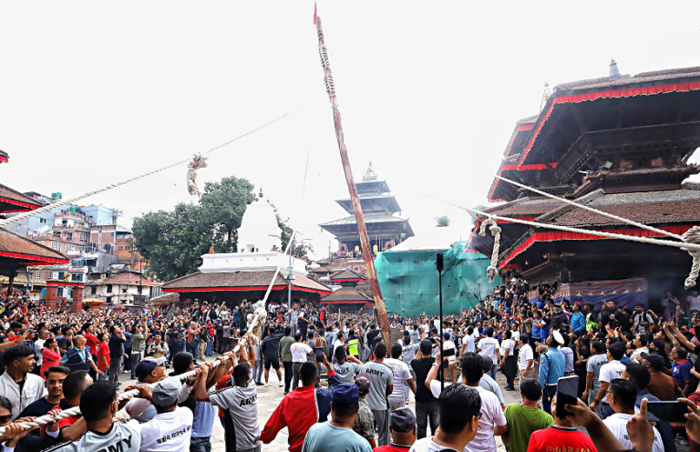 भाद्र शुक्ल चतुर्दशी : इन्द्रजात्रा पर्व मनाइँदै