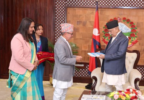 प्रधानमन्त्री समक्ष सूचना आयोगको १६ औं वार्षिक प्रतिवेदन पेस